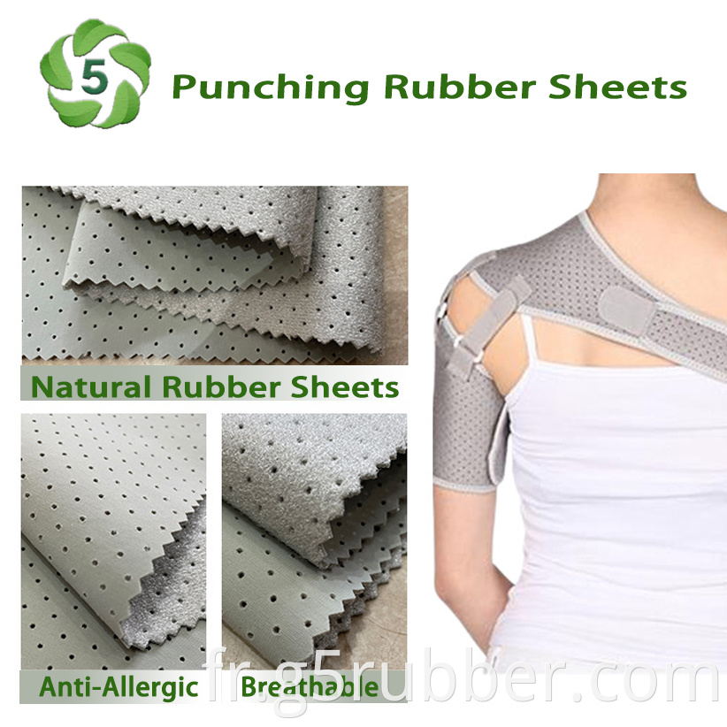 G5 Natural Rubber Sheets Medical Support Punching